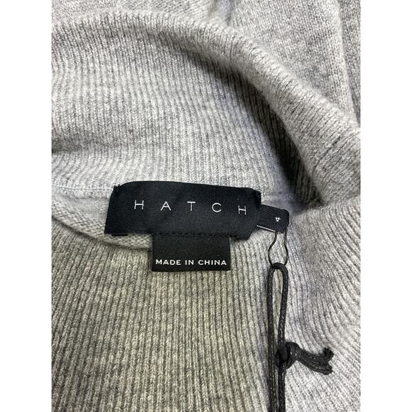 Hatch 'The Estella' Grey Wool Turtleneck Sweater Size 4 - NWT - Picture 4 of 5